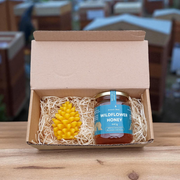 Raw Dorset Honey & Beeswax Pine Cone Candle Gift Set | Jurassic Bees